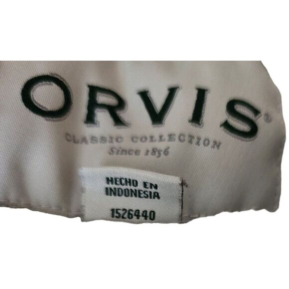 Orvis Long Sleeve Pullover Jacket Mens Size M Brown Fleece Lined High Neck Half - Picture 6 of 8